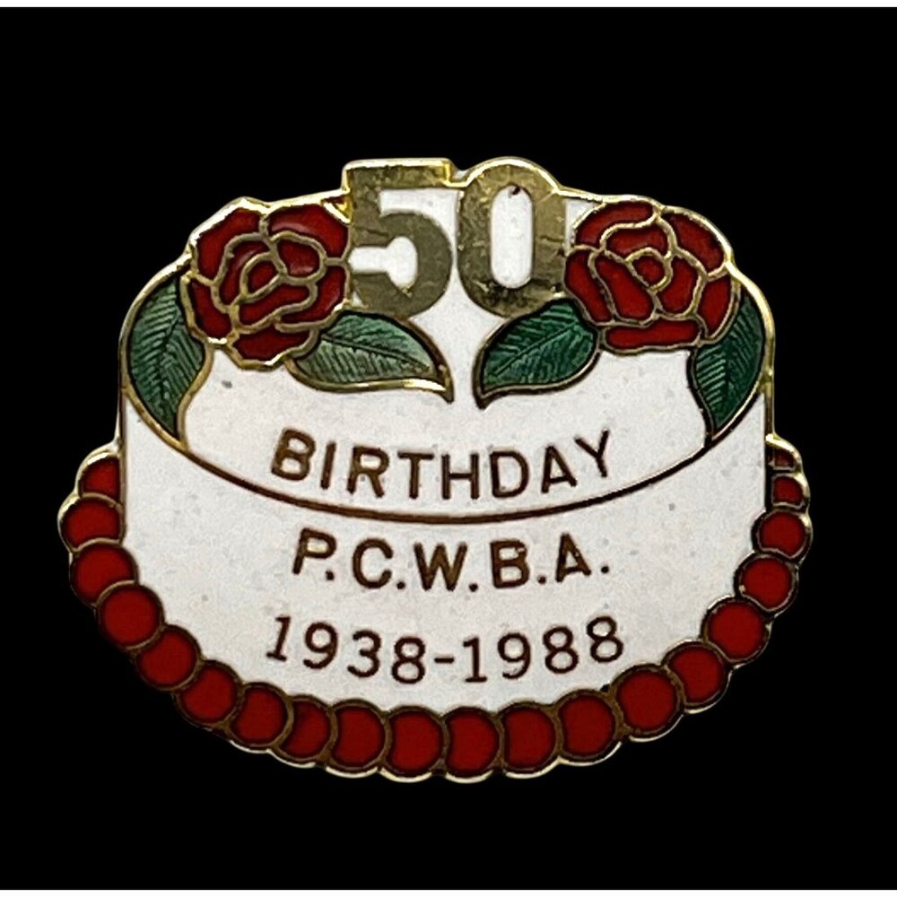 50th Birthday PCWBA 1938-1988 Portage Co Ohio Tournament Bowling Lapel Pin